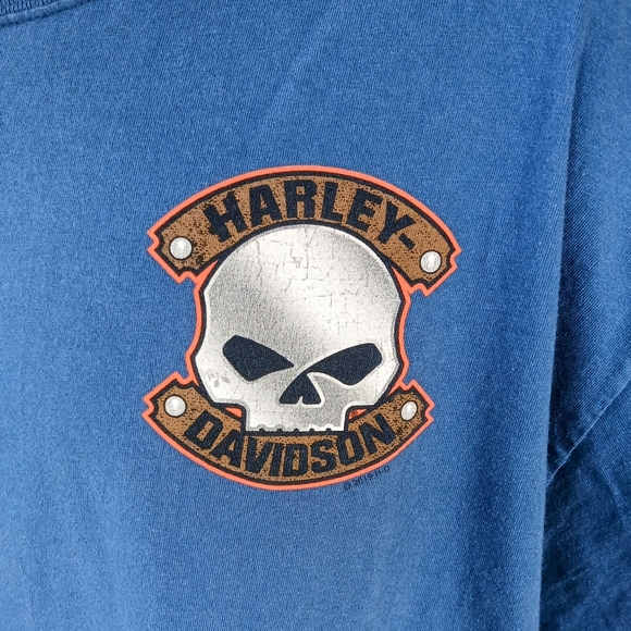 Men's Harley Davidson S/S Royal Blue XL T-Shirt Big Spring Texas - Picture 3 of 8